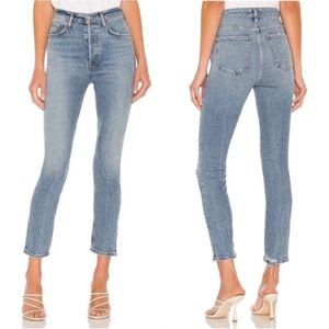 AGOLDE Nico High Rise Slim Jeans in Chronicle